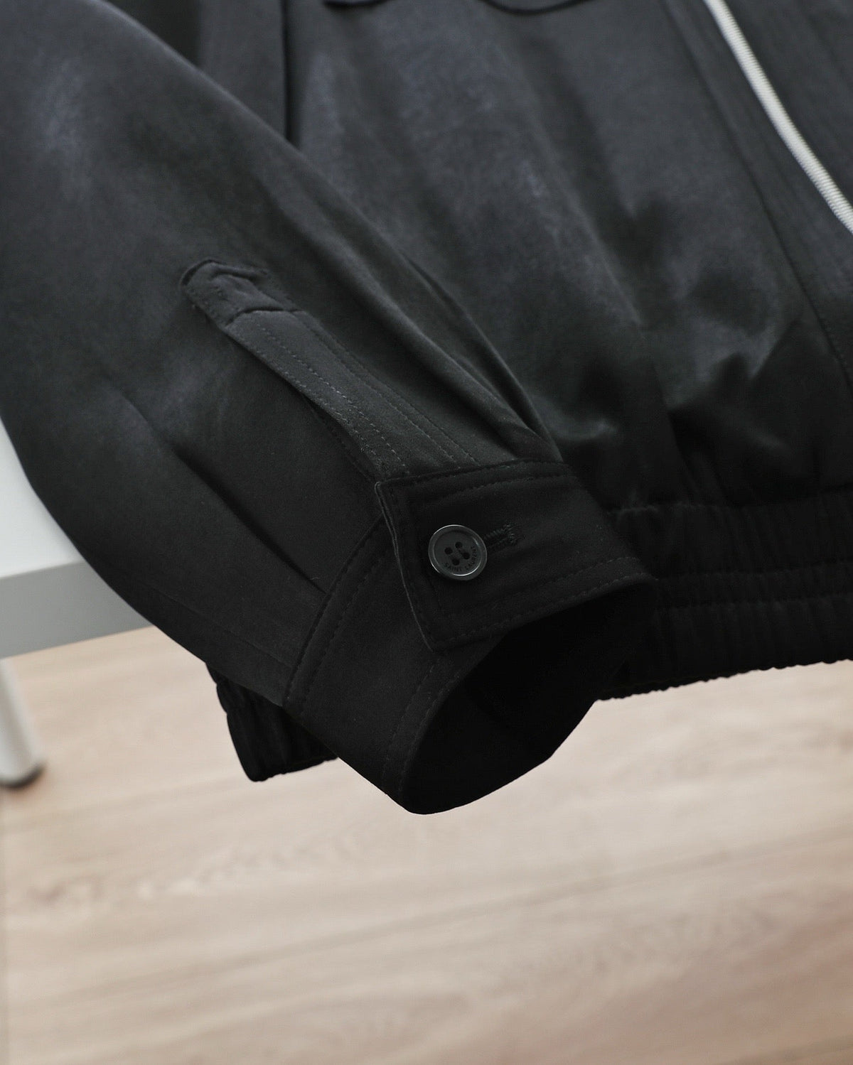 Black Nylon Zip Pocket Blouson - Men's