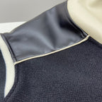 Black Wool Letter Varsity - Men's