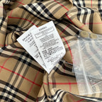 Beige Baumwoll-Langarmshirt mit Vintage Check – Herren