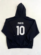 Schwarze Baumwoll-Sweatjacke mit Grafik – Herren