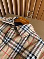 Kariertes Overshirt Beige - Herren