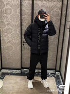 Schwarze Steppjacke - Herren