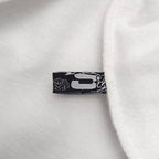 Weißer Baumwoll-Web-Print Pullover – Herren