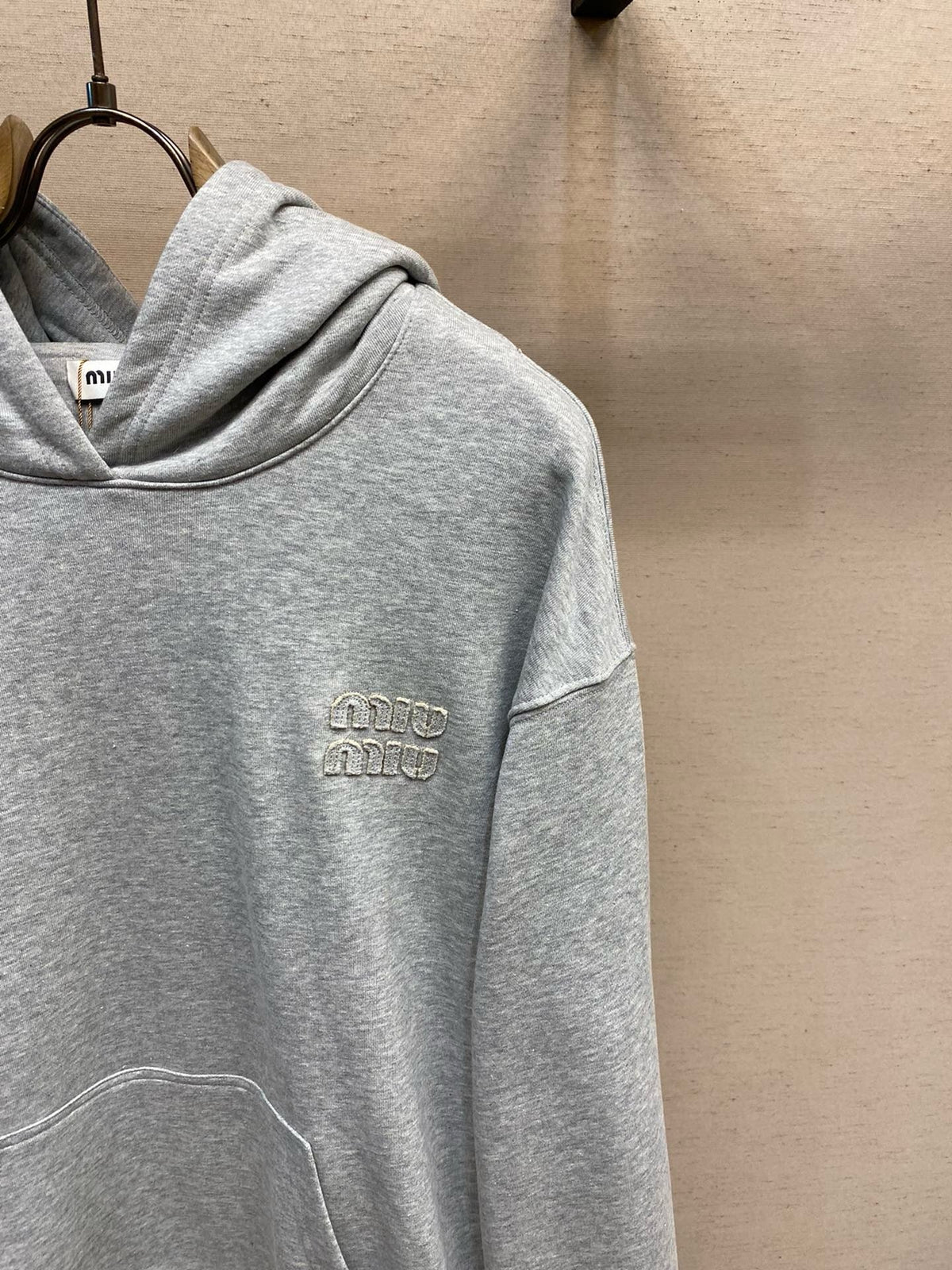 Grey Cotton Plain Pullover - Men's