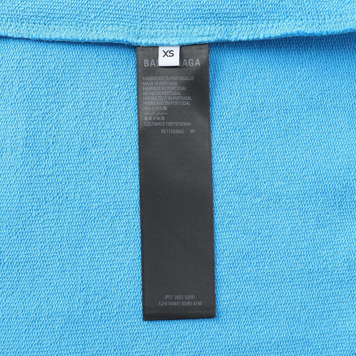 Blauer Baumwoll-Logo-Pullover – Herren