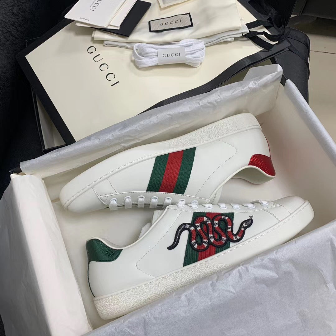 Ace Snake White Sneakers – Herren