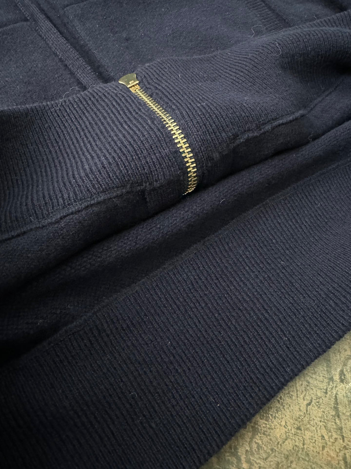 4-Bar Zip Grey Hoodie - Men's