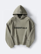 Grey Cotton Logo Pullover - Men's