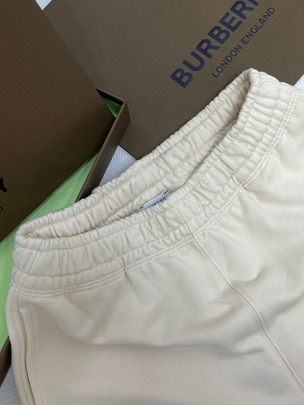 Navyfarbene Baumwollhose mit Kordelzug – Herren