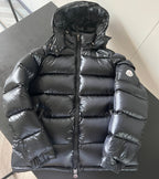 Schwarze Pufferjacke – Herren