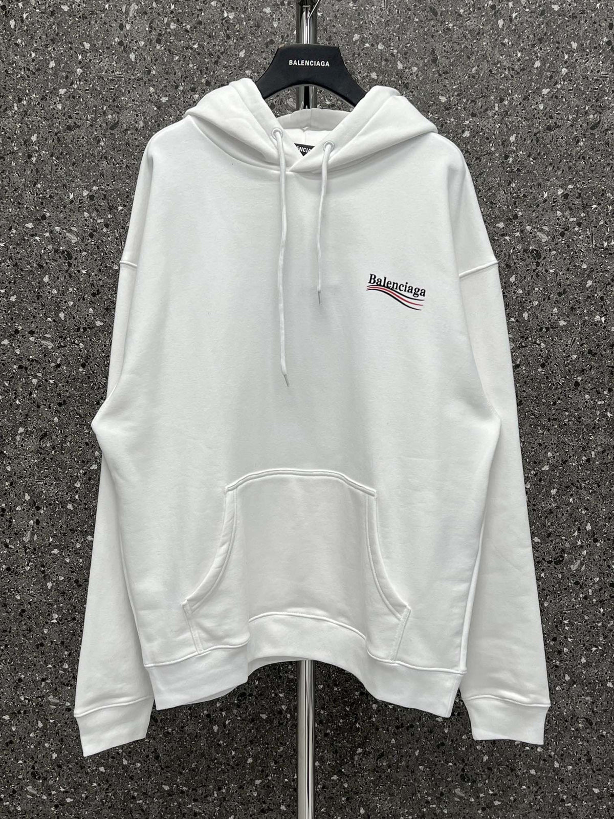 Schwarzer Baumwoll-Pullover mit Brustlogo – Herren