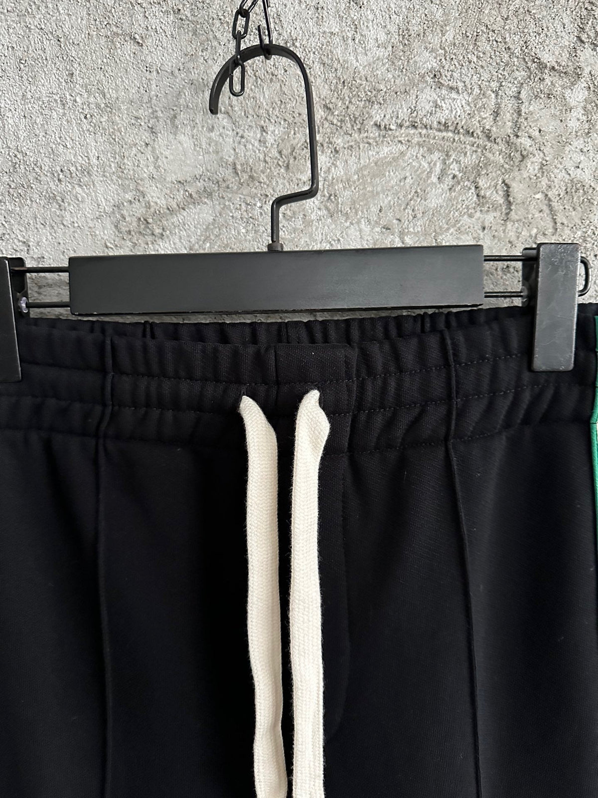 Black Jersey Side Tape Track - Men's