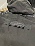Schwarz-weiße Steppjacke für Herren