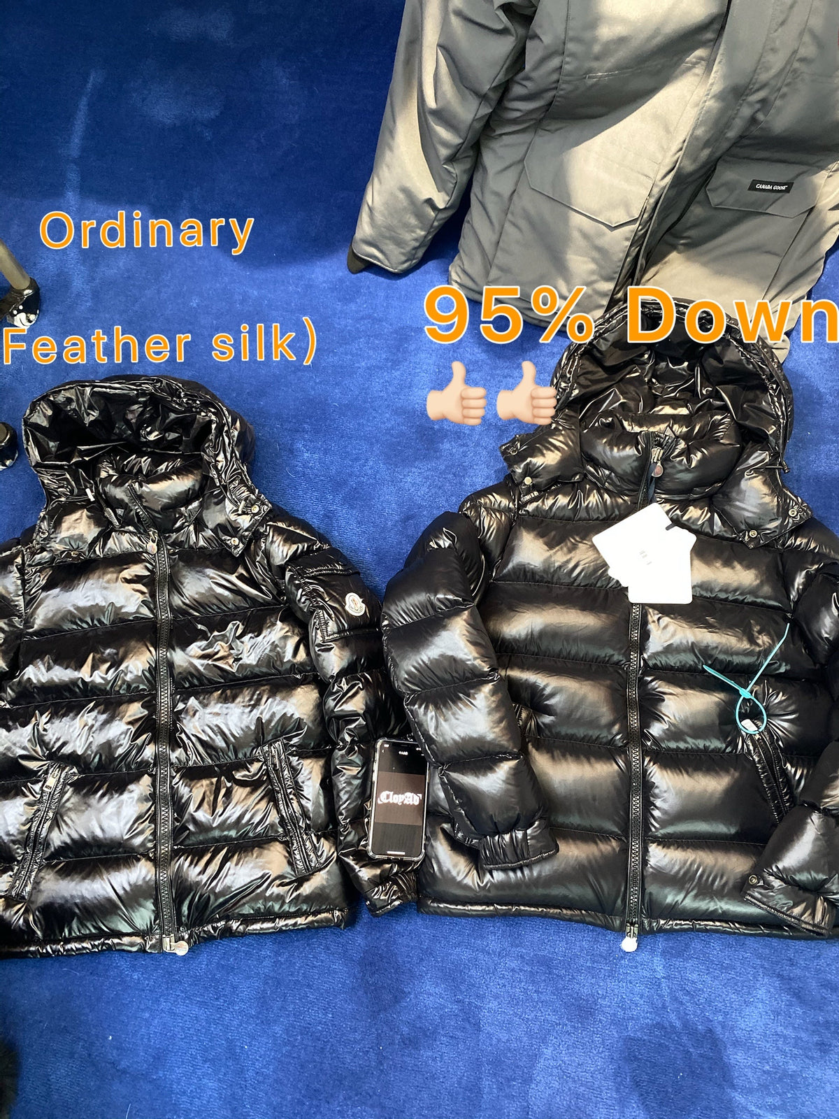 Schwarze Pufferjacke – Herren