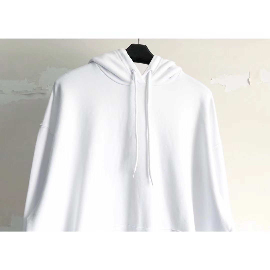 Pullover aus weißer Baumwolle mit auffälligem Text - Herren