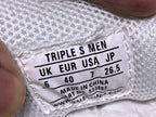 Triple S Cream Rot und Marineblaue Sneakers