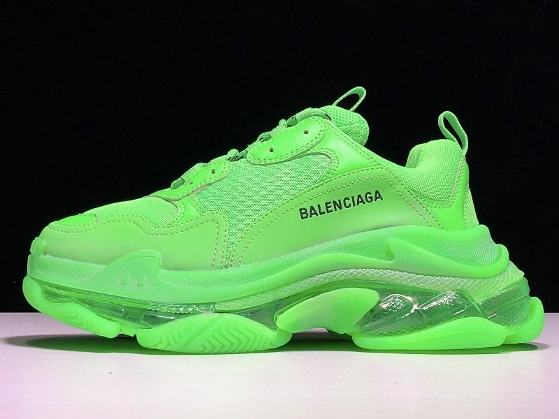 Triple S Neon Grüne Sneakers