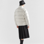 Re-Nylon hooded goose down jacket – this down jacket with slightly oversized volumes is made of Re-Nylon, the innovative – LUX VERSE Luxury Designer Fashion Outlet