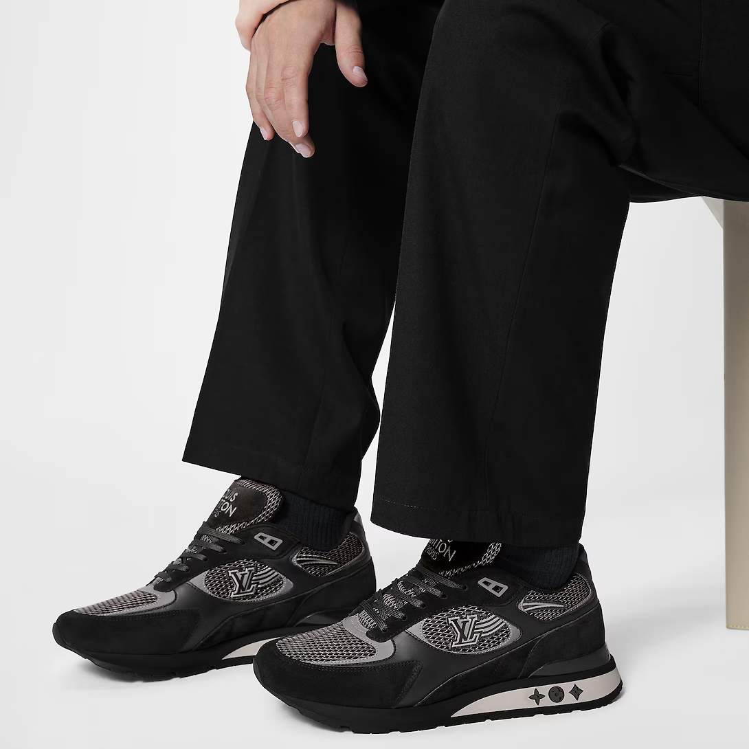 Run Away Denim Sneaker – this model was inspired by running shoes and features a distinctive outsole – LUX VERSE Luxury Designer Fashion Outlet