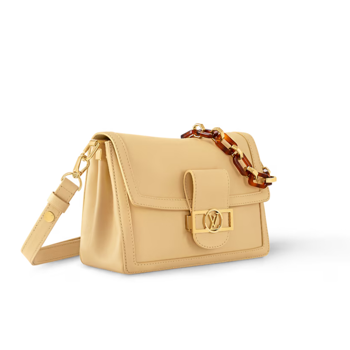 Dauphine Soft Luxe MM – the removable shoulder strap adjusts for comfortable carry – LUX VERSE Luxury Designer Fashion Outlet