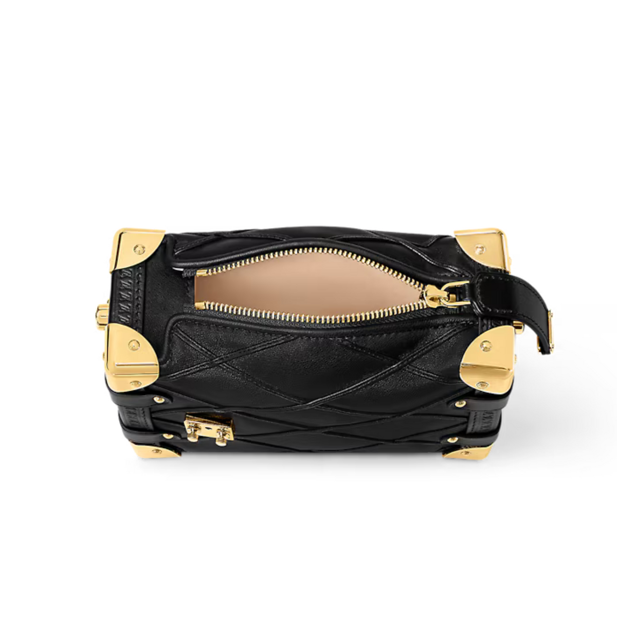 Side Modern Trunk PM – it closes with zipper attached to an S-lock – LUX VERSE Luxury Designer Fashion Outlet