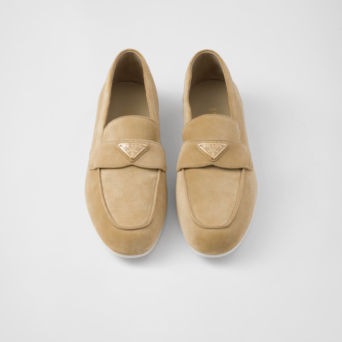 Suede loafers – these suede loafers with classic charm feature a pinched stitch seam on the upper – LUX VERSE Luxury Designer Fashion Outlet
