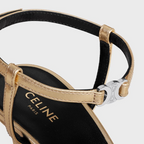 SOIR SANDAL in LAMBSKIN – tHE SIDE STRAPENGRAVED ADJUSTABLE BUCKLELEATHER INSOLELEATHER OUTSOLE – LUX VERSE Luxury Designer Fashion Outlet
