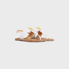 LYMPIA TRIOMPHE THONG in CALFSKIN – tHE SHOEADJUSTABLE UPPER STRAP WITH ENGRAVED BUCKLESADJUSTABLE – LUX VERSE Luxury Designer Fashion Outlet