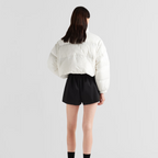 Re-Nylon cropped convertible down jacket – made of Re-Nylon, the innovative and iconic regenerated nylon fabric produced – LUX VERSE Luxury Designer Fashion Outlet