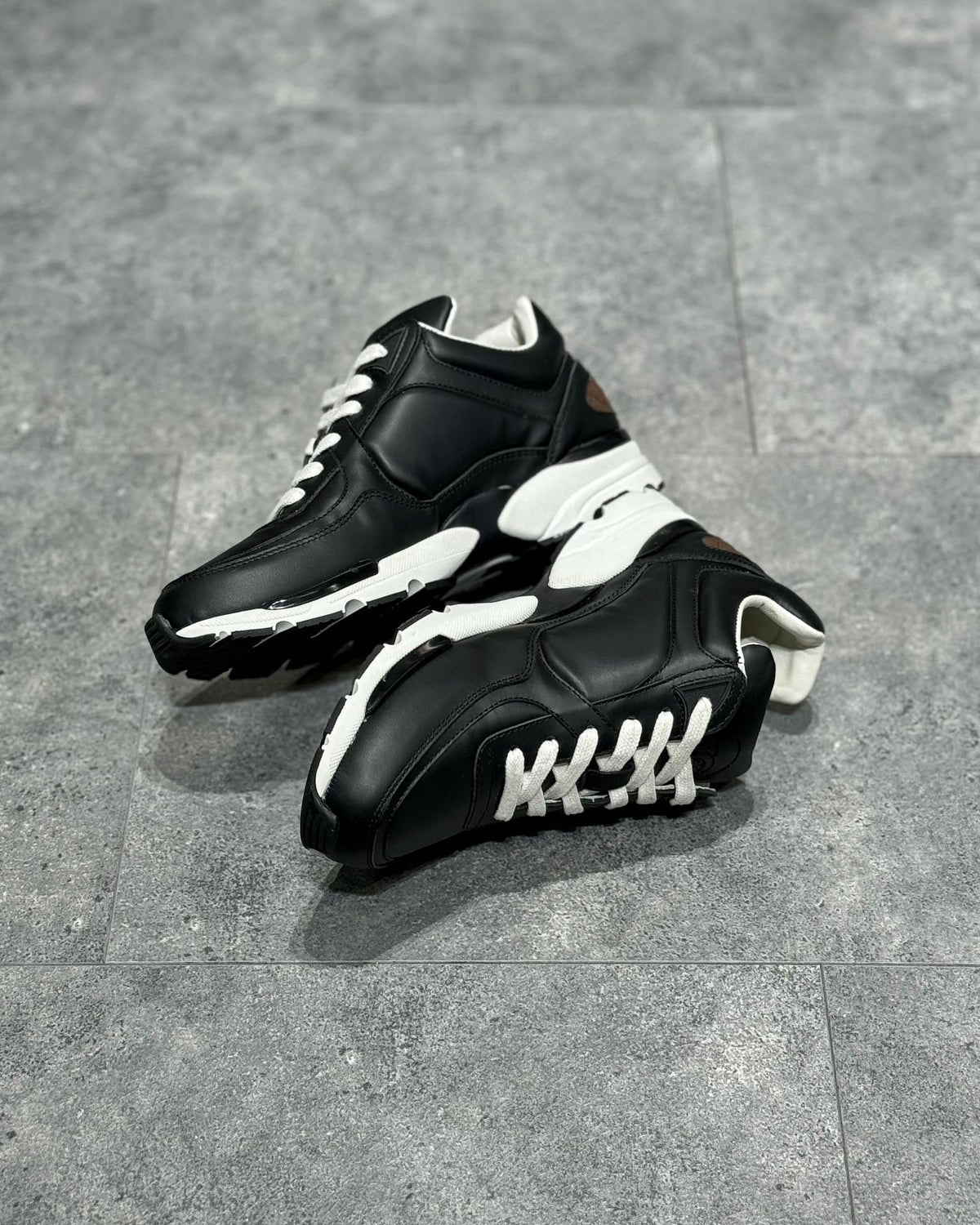 White Mesh Colourblock Chunky - Women's