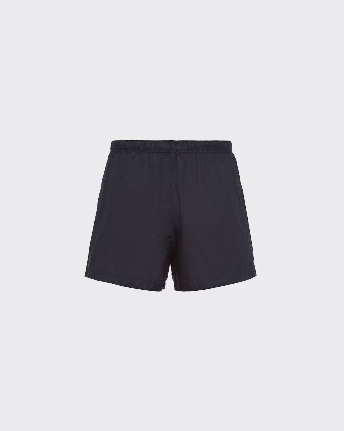 Nylon swim trunks – this swimsuit with a sleek design is decorated with the fabric triangle logo – LUX VERSE Luxury Designer Fashion Outlet