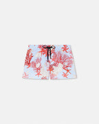 Barocco Sea Swim Shorts-1 – these swim shorts feature the Barocco Sea print with coral, seashell, and starfish – LUX VERSE Luxury Designer Fashion Outlet