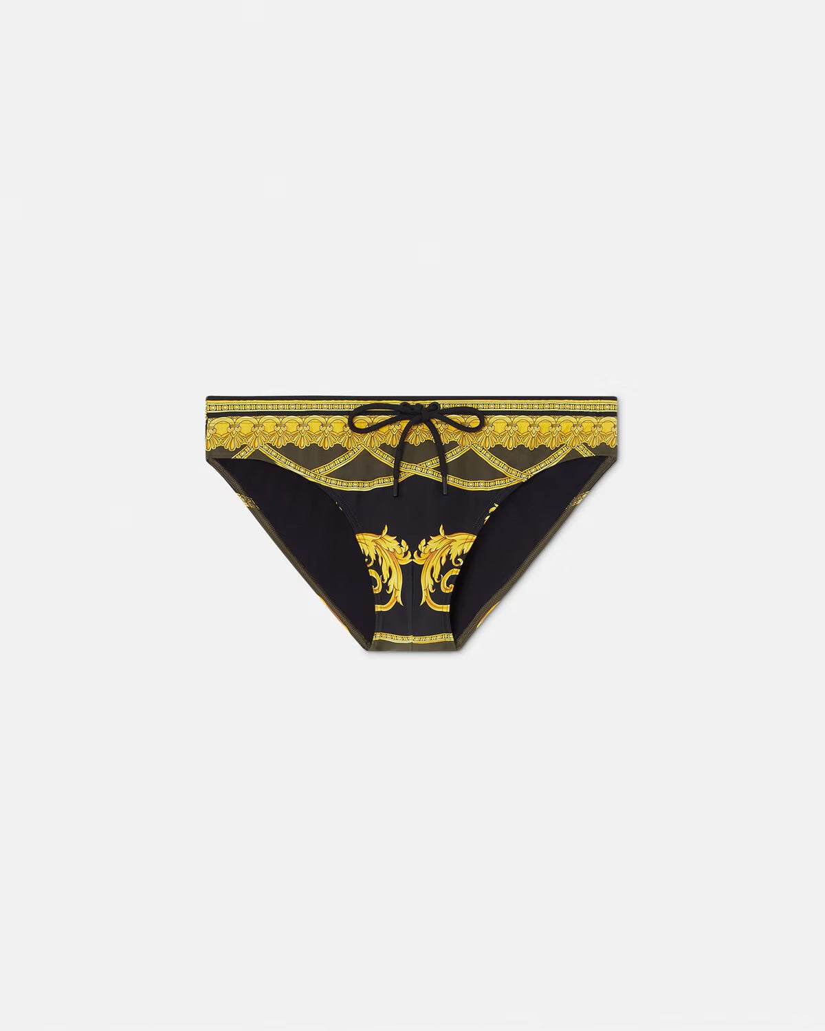 La Coupe Des Dieux Swim Briefs – these swim briefs feature La Coupe des Dieux print and a drawstring waistband – LUX VERSE Luxury Designer Fashion Outlet
