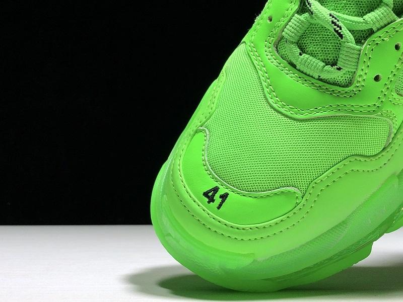 Triple S Neon Grüne Sneakers