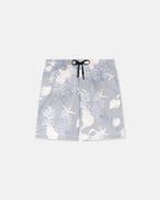 Barocco Sea Boardshorts – these boardshorts fall above the knee in a straight, tapered fit, and feature – LUX VERSE Luxury Designer Fashion Outlet