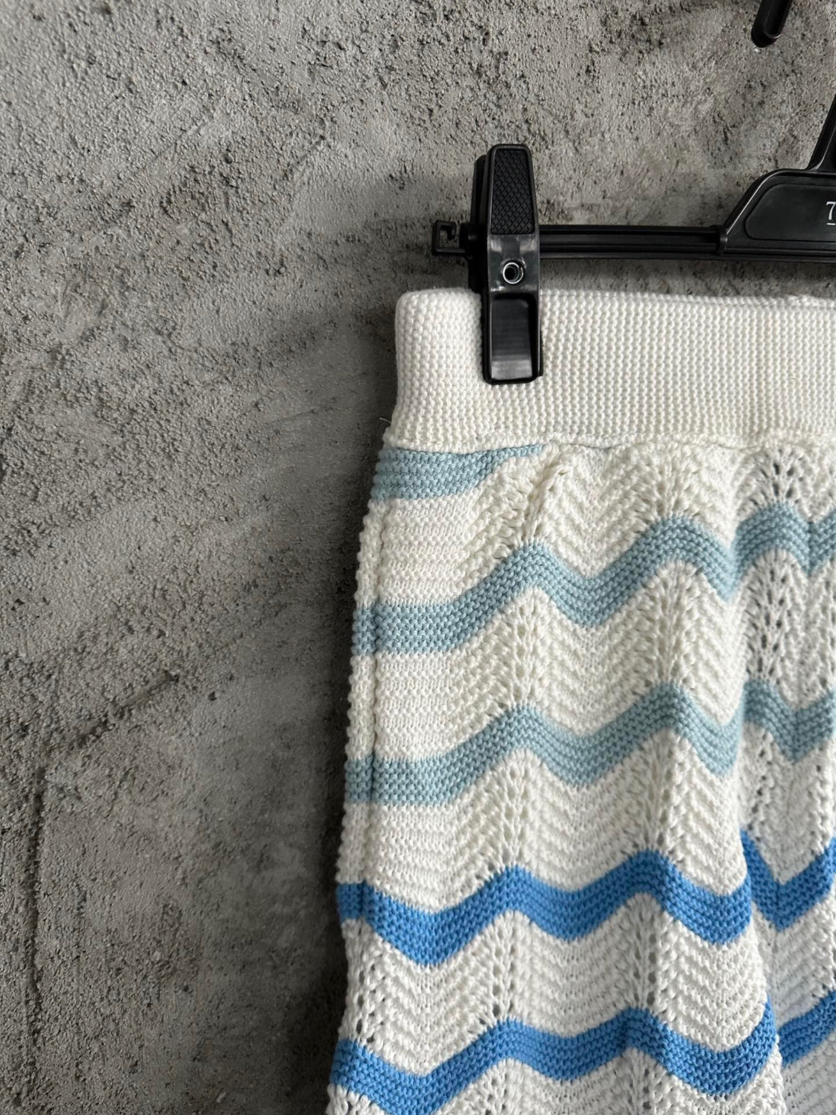 Blue Chevron Knit Shorts - Men's
