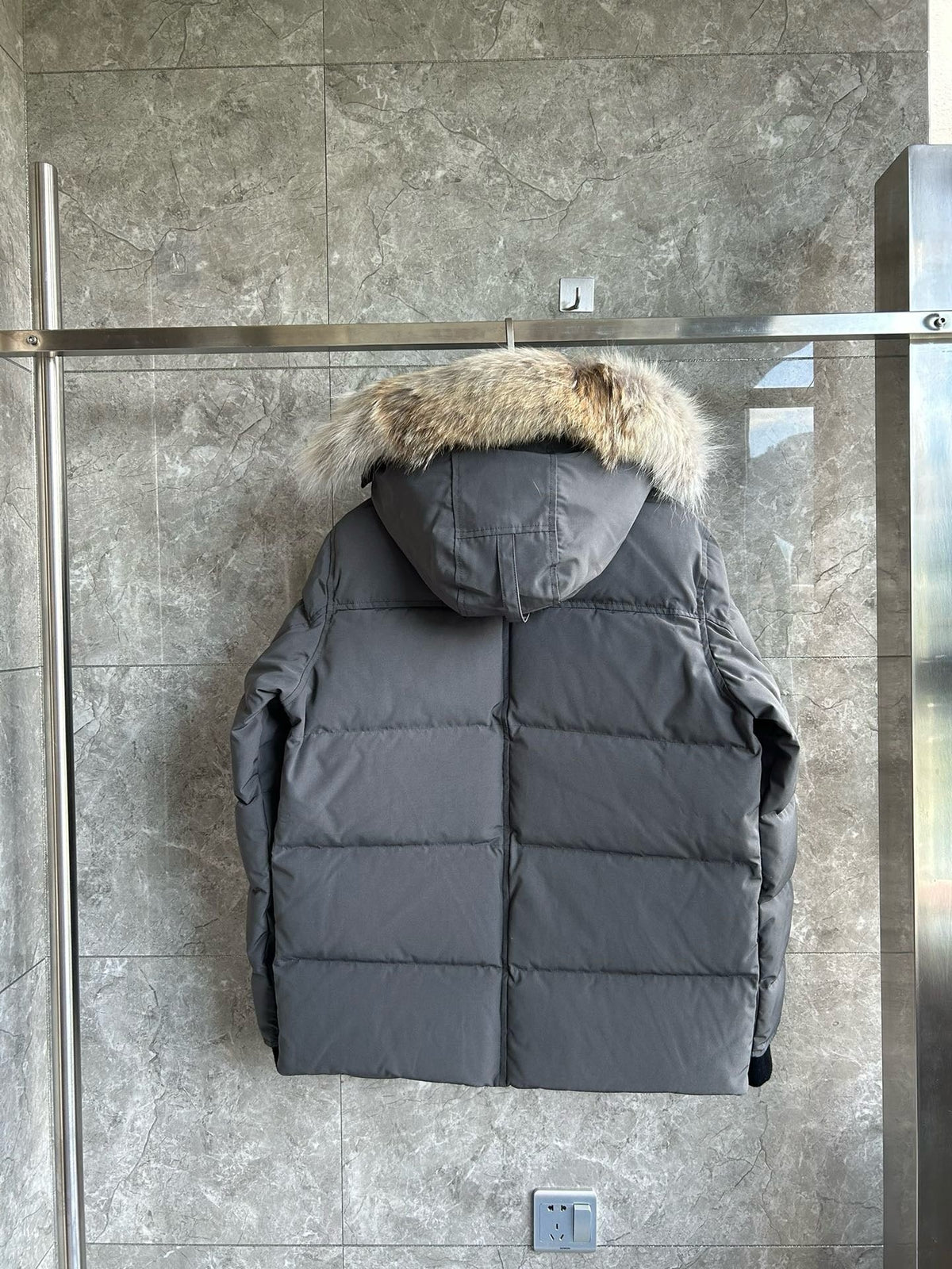 Black and White Parka - Men's