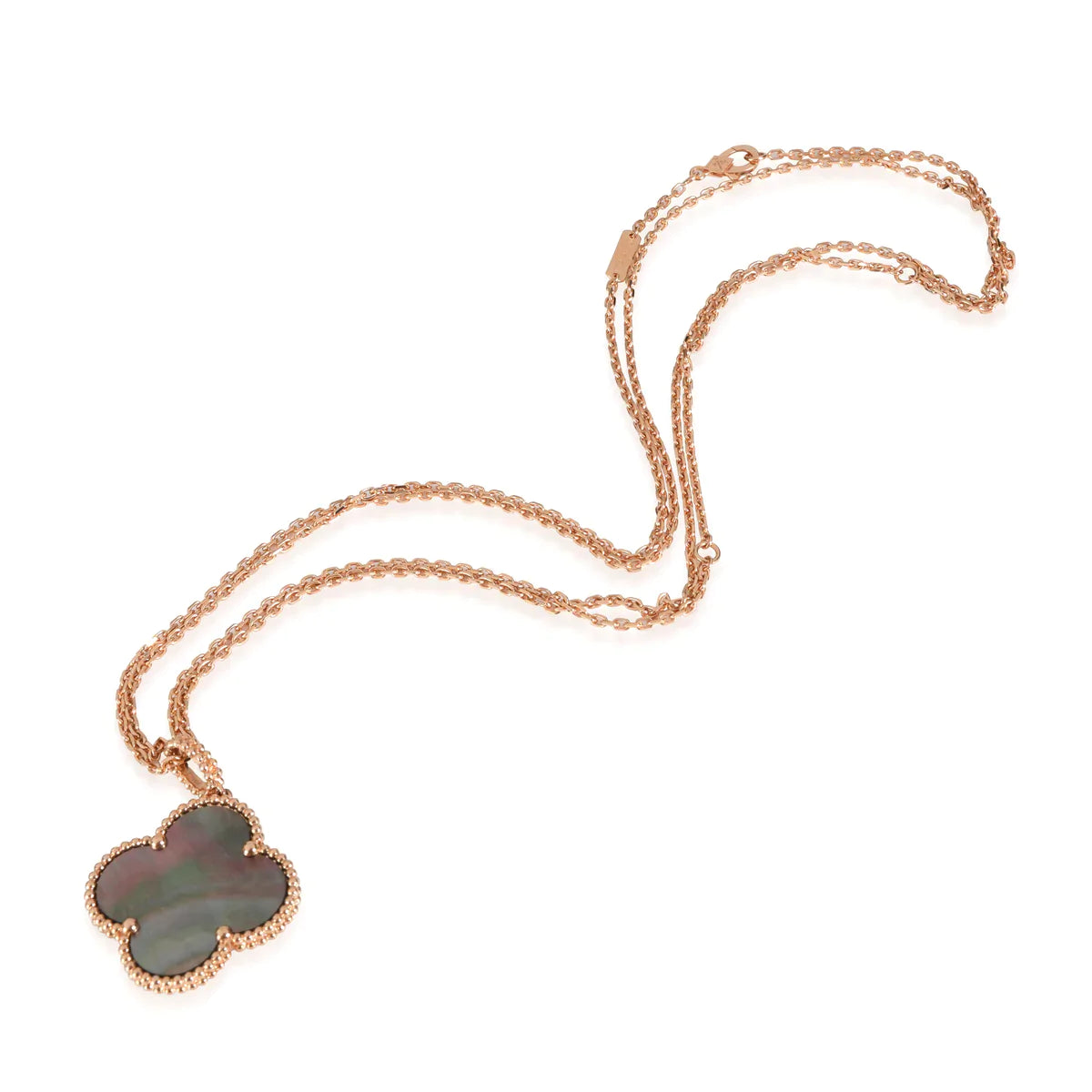 Clover Large 25mm Dark Mop  Necklace – LUX VERSE Luxury Designer Fashion Outlet