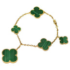 Magic Clover 5 Motifs Malachite Bracelet – LUX VERSE Luxury Designer Fashion Outlet