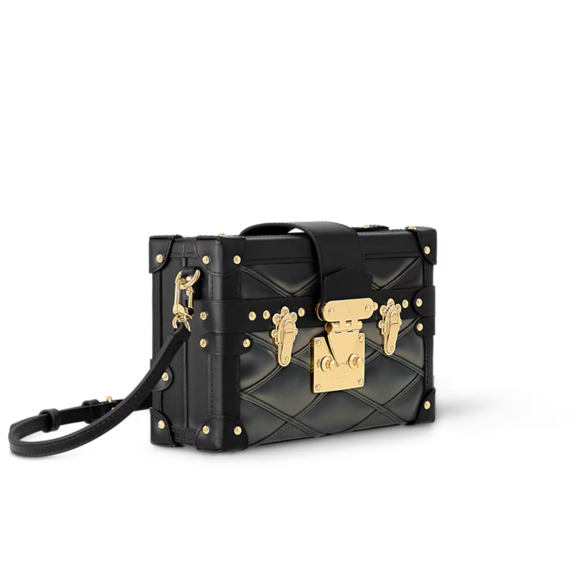 Petite Malle Lamb Leather – the Petite Malle handbag takes on a luxurious feel in padded lambskin with – LUX VERSE Luxury Designer Fashion Outlet
