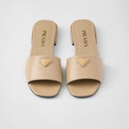Saffiano patent leather slides – the sophisticated and versatile style defined by clean, sleek lines is enriched – LUX VERSE Luxury Designer Fashion Outlet