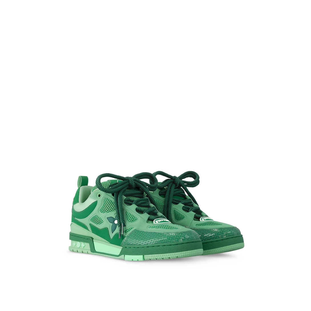 Skate Sneaker – this colorblock version of the Skate sneaker comes in a mix of nubuck calf leather – LUX VERSE Luxury Designer Fashion Outlet