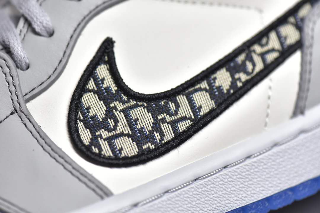 White Leather Print High-Top - Men's