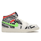 All Over Logos – Air Jordan 1 Mid All Over logos – LUX VERSE Luxury Designer Fashion Outlet