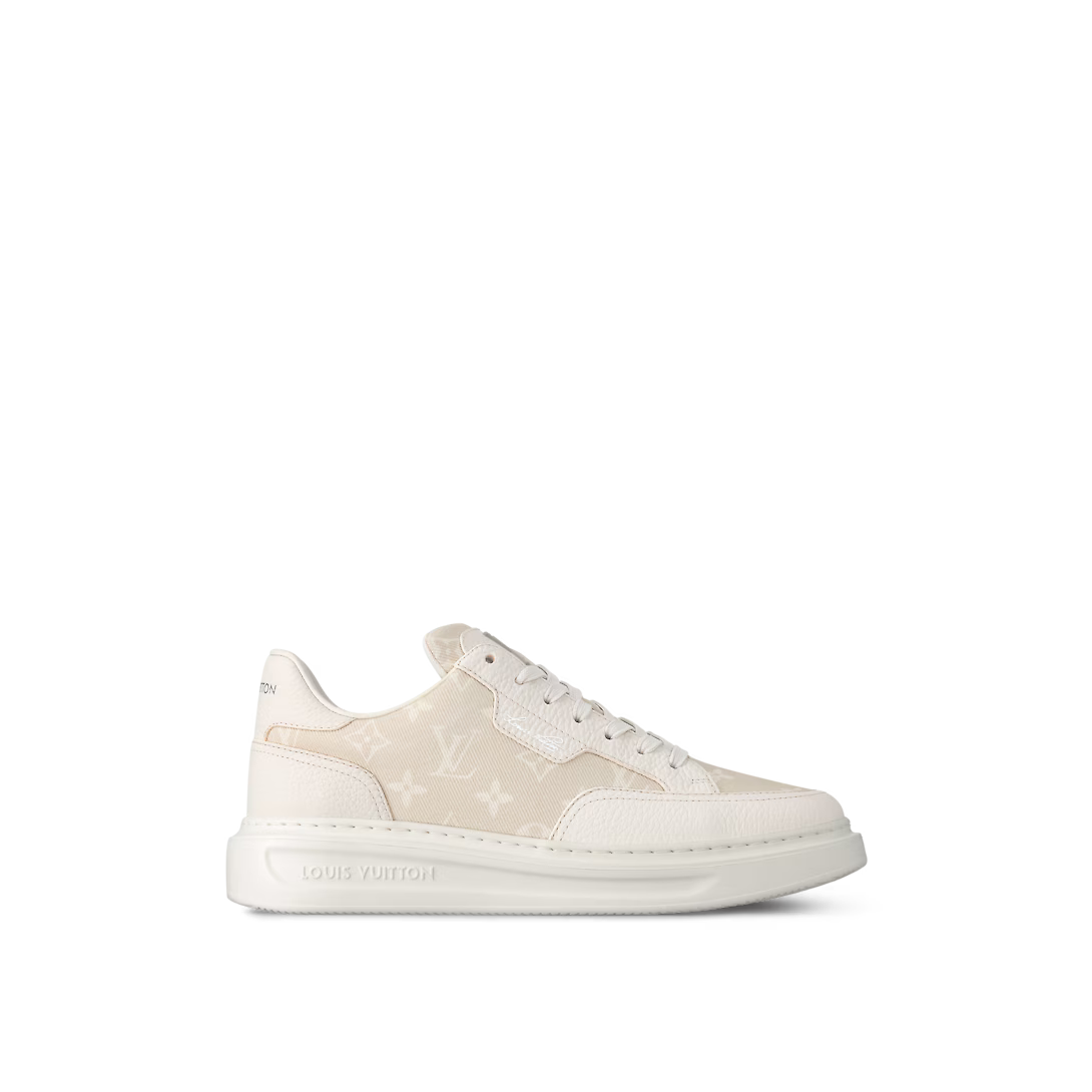 Beverly Hills Denim Sneaker – the Beverly Hills sneaker is revisited this season in a combination of Monogram – LUX VERSE Luxury Designer Fashion Outlet