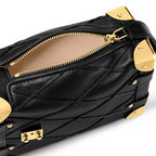 Side Modern Trunk PM – the boxy shape is embellished with gold-color hardware, including the reinforced – LUX VERSE Luxury Designer Fashion Outlet