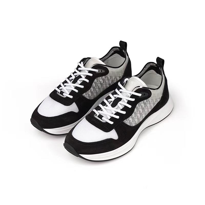 Black Mesh Colourblock Runner - Men's