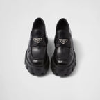 Brushed leather Monolith loafers – this shoe, which takes its name from the chunky rubber sole, is an expression – LUX VERSE Luxury Designer Fashion Outlet