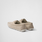 Suede driving shoes – the casual and comfortable style has a tapered silhouette featuring sleek details – LUX VERSE Luxury Designer Fashion Outlet