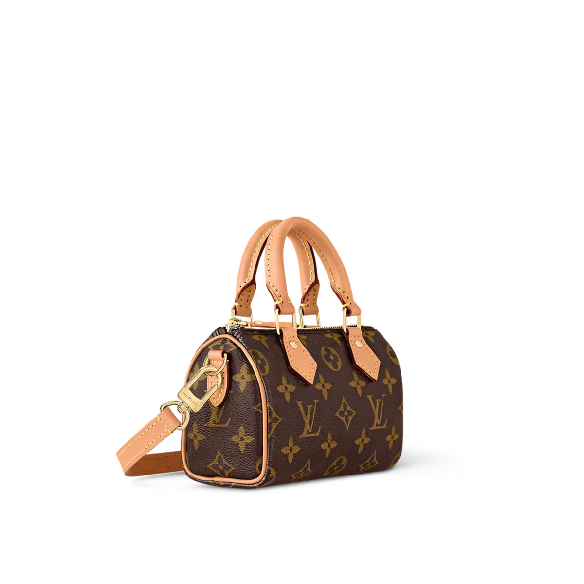 Nano Speedy Monogram Canvas – in addition to its two handles, it has a removable, adjustable shoulder strap for – LUX VERSE Luxury Designer Fashion Outlet